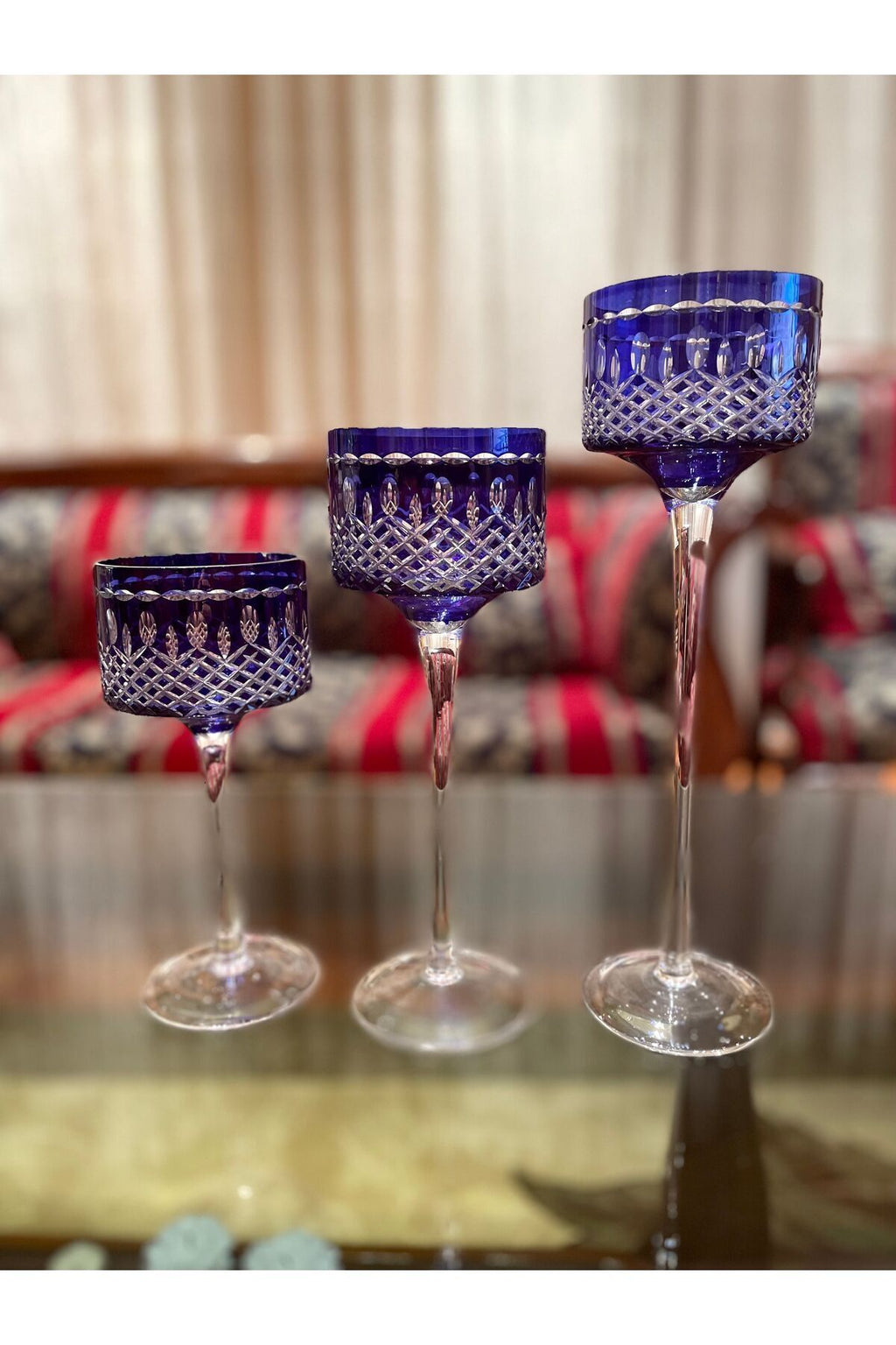 3’Lü Kristal Mumluk Seti