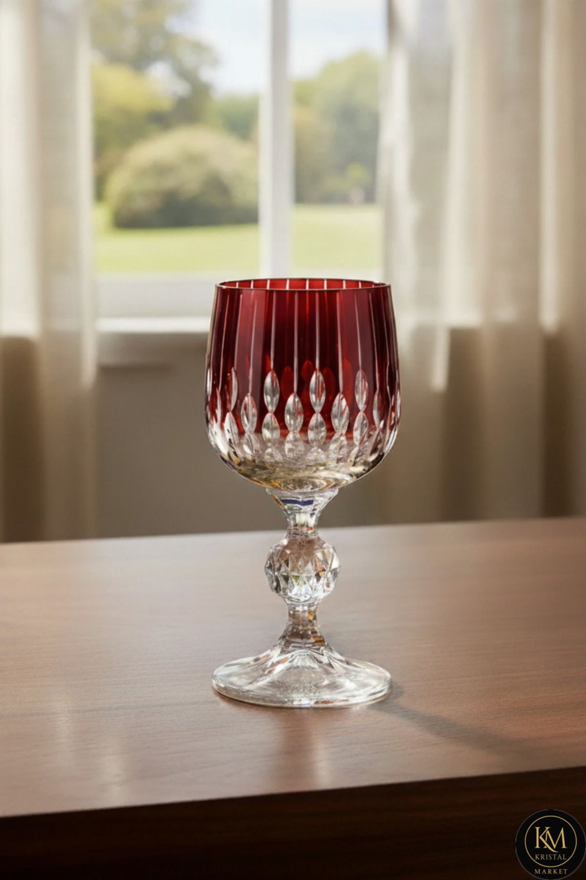 El Yapımı Kristal Bohemia Neon Kristal Kahve Yanı Likör Su Bardağı Ürün ana görseli