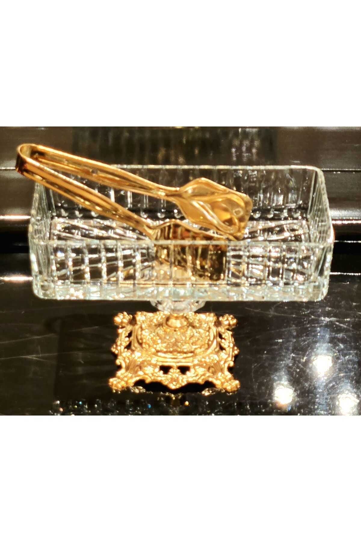 El Yapımı Kristal Vertical Kesim Batom Dekoratif Sunumluk Kase