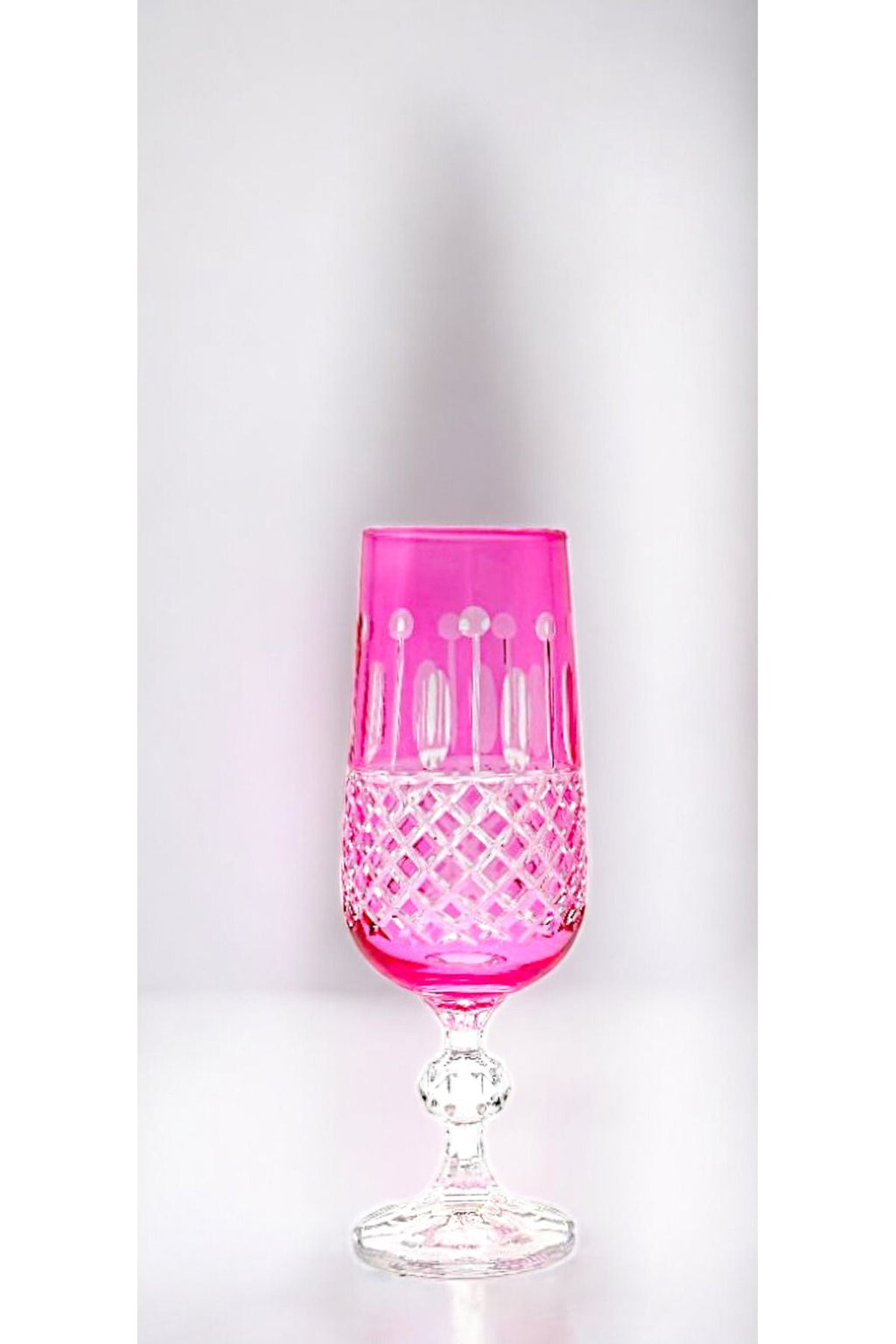 Kristal El Işçiliği Kahve Yanı Su Bardağı Royal Flüt Bohemia 6'lı Set