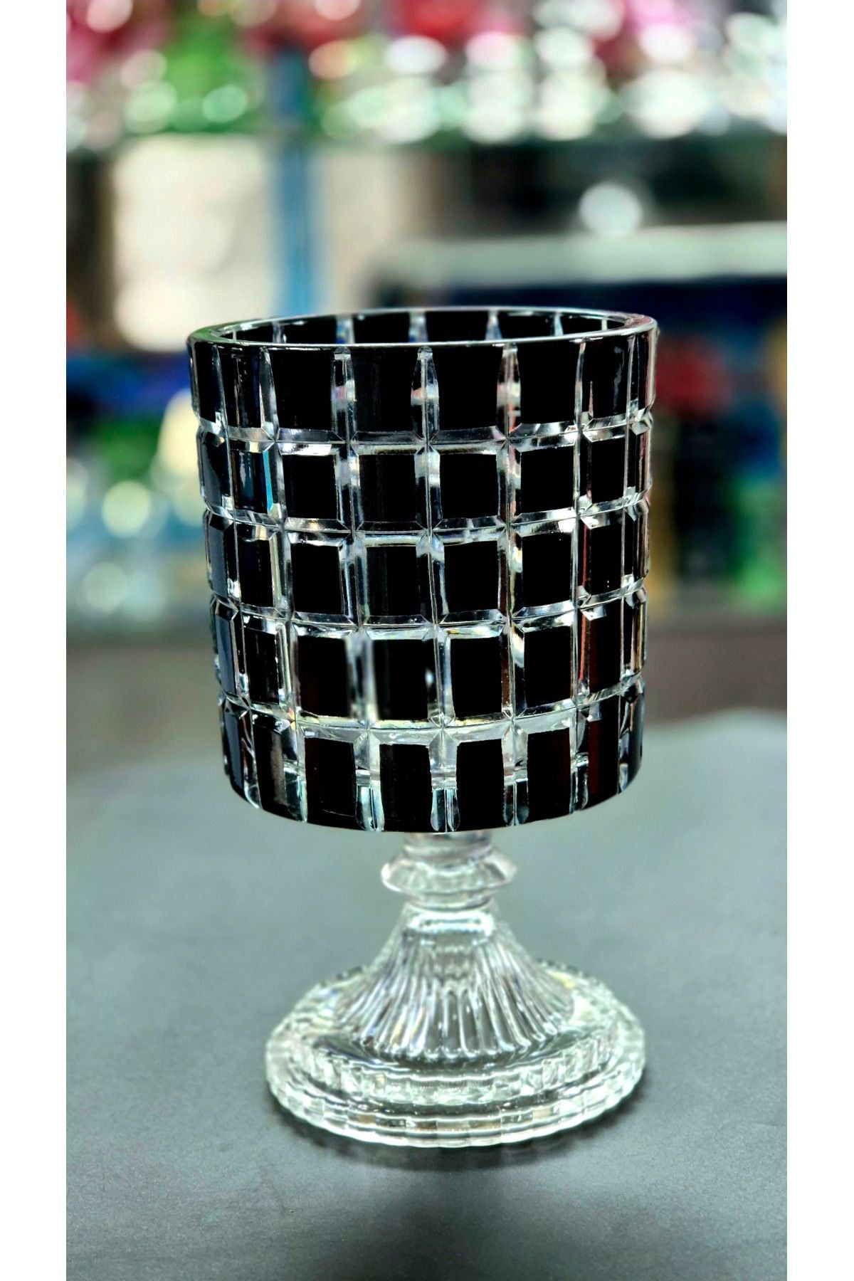 Ayaklı Mumluk Kare Ürün ikincil görseli