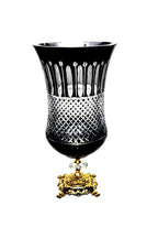 Kesme kristal Lüks Ayaklı vazo Royals Desen El İşçiliği