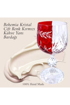Bohemia Kristal Kadeh Çift Renk Kahve Yanı Bardağı ,passion Model