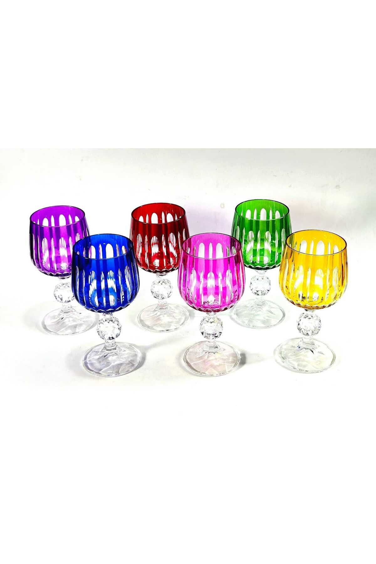 El Yapımı Kristal Lotus Desen Bardak Seti 6'lı Ürün ana görseli