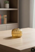 El Yapımı Kristal Vertical Desenli Dekoratif Sunumluk Kapaklı Peçetelik Mumluk