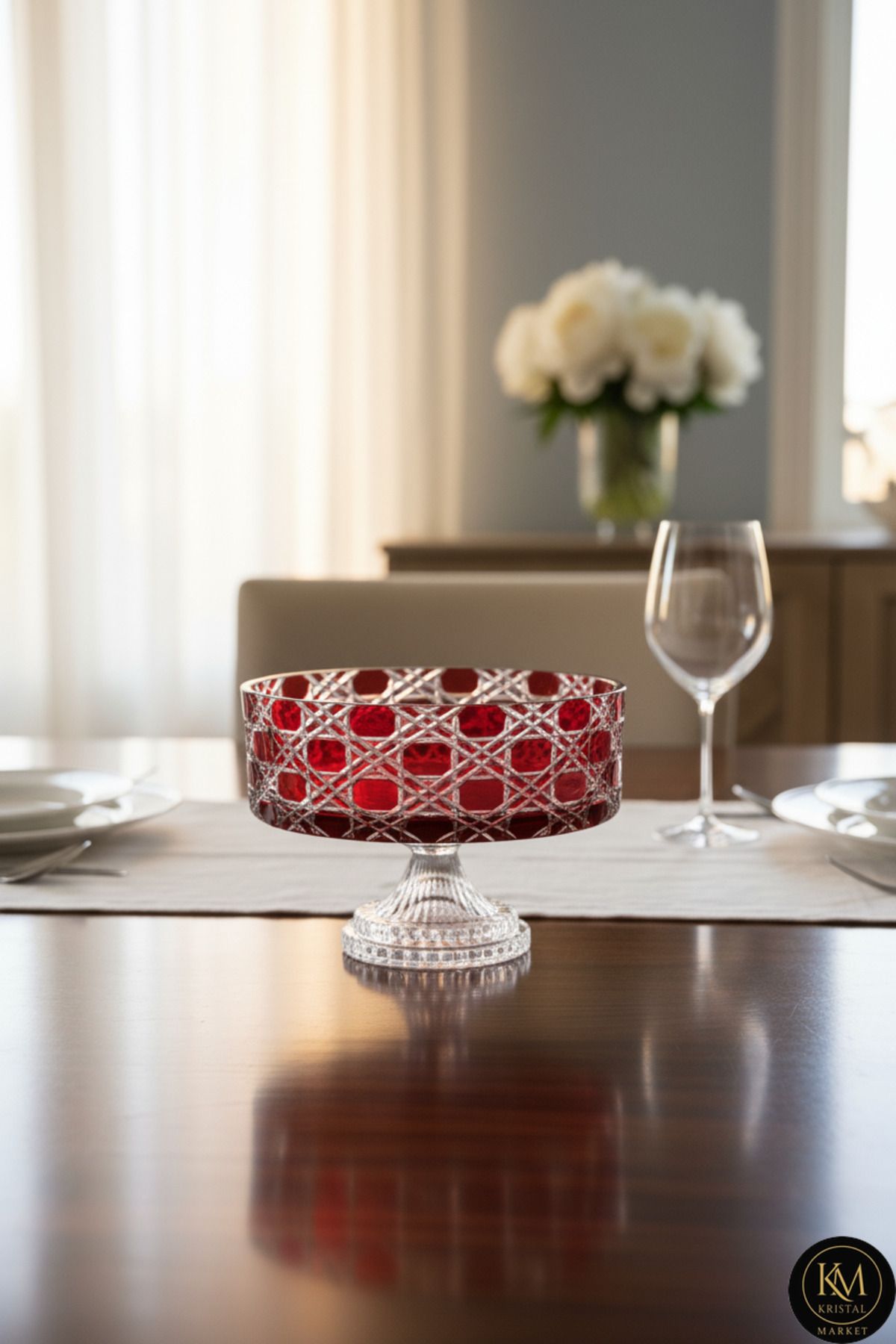 KRİSTAL DEKOR PETEK SOFRA SUNUM KASESİ Ürün ana görseli