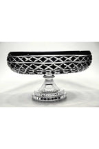 El Yapımı Kesme Kristal Bodrum Oval Desen 28 Cm Dekoratif Sunumluk Sofra Sunum Kasesi