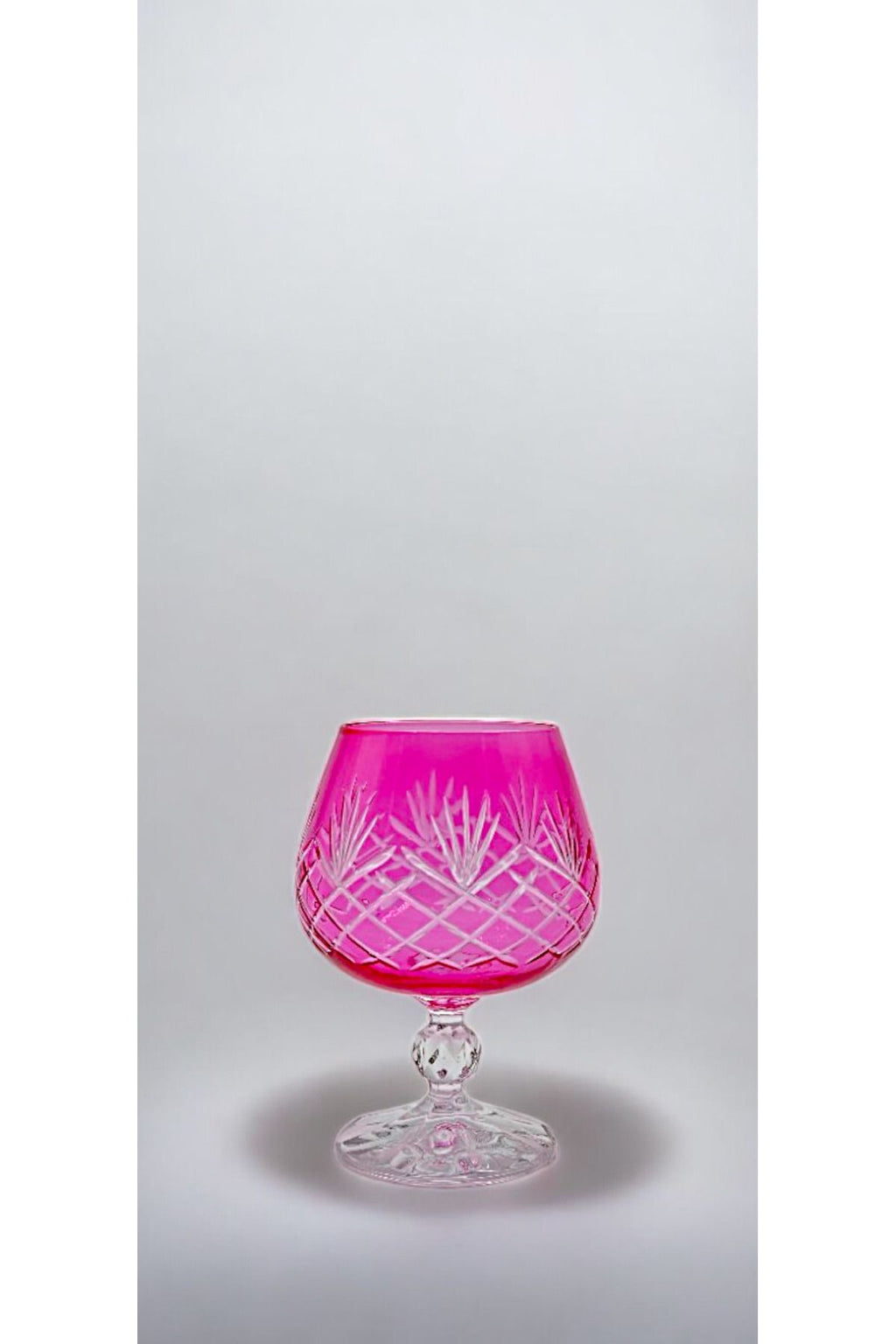 Bohemia Kristal Renkli Kristal Ayaklı Kahve Yanı Su Bardağı 250ml.