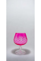Bohemia Kristal Renkli Kristal Ayaklı Kahve Yanı Su Bardağı 250ml.