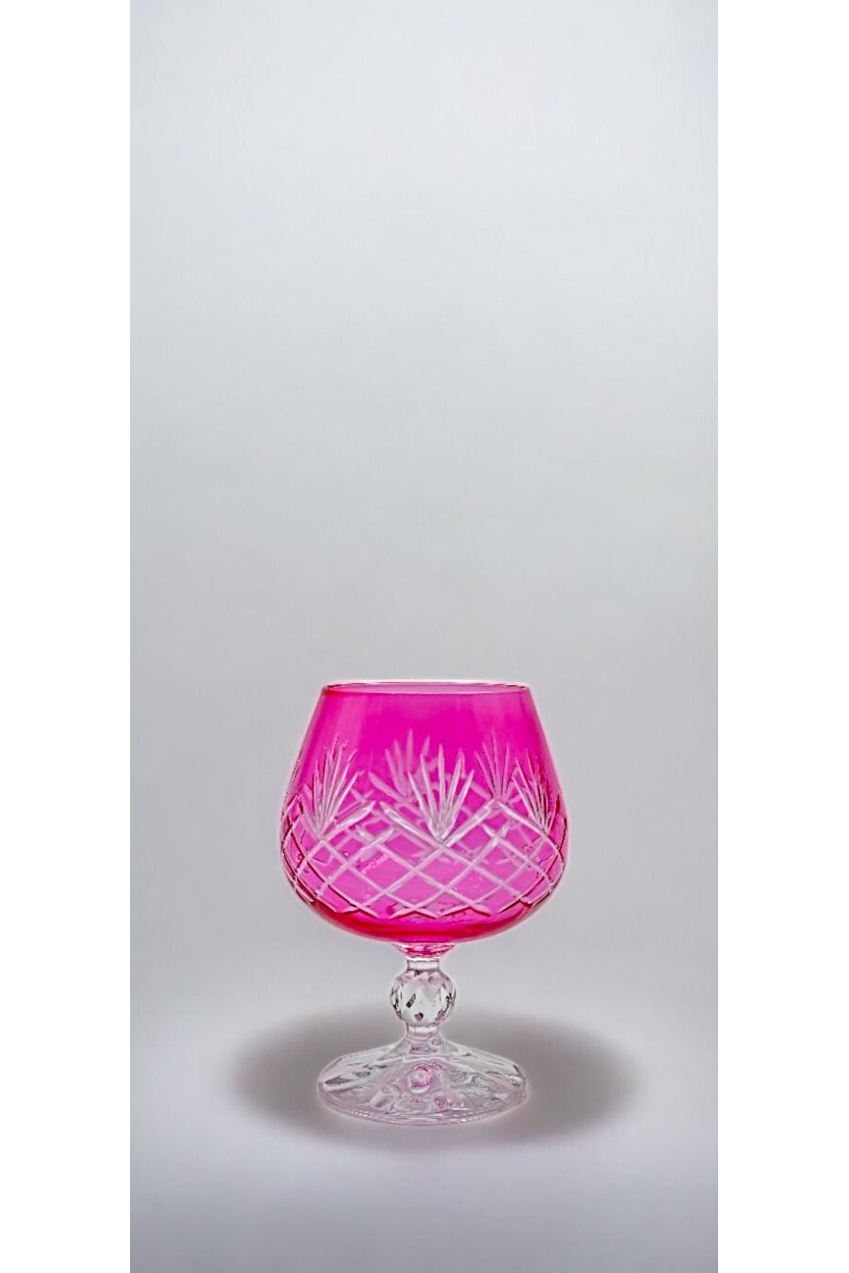 Bohemia Kristal Renkli Kristal Ayaklı Kahve Yanı Su Bardağı 250ml.