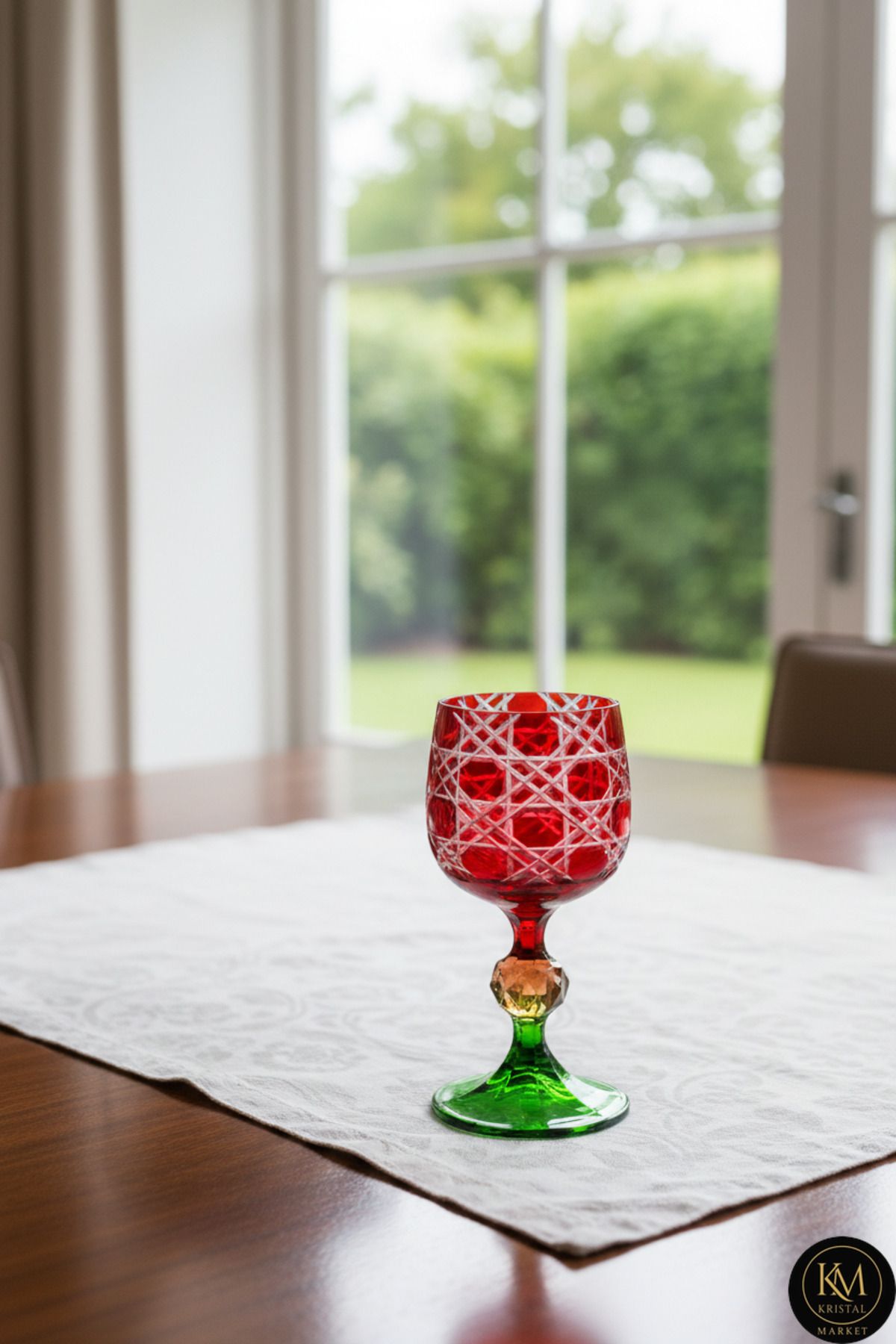 Bohemia Kristal Yeni Yıl Özel Üretim Petek Desenli Bardak Mixed Color Model Ürün ana görseli