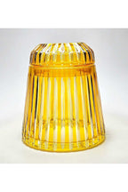 El Yapımı Kesme Kristal Merkür Vertical Desen Dekoratif Sunumluk Kapalı Peçetelik Mumluk