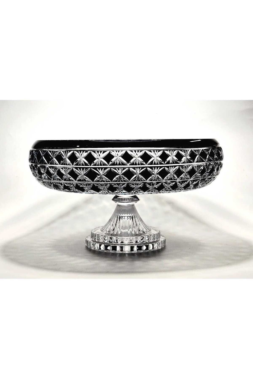 El Yapımı Kristal Desenli 28 Cm Dekoratif Sunumluk Sofra Sunum Kasesi