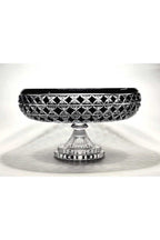 El Yapımı Kristal Desenli 28 Cm Dekoratif Sunumluk Sofra Sunum Kasesi