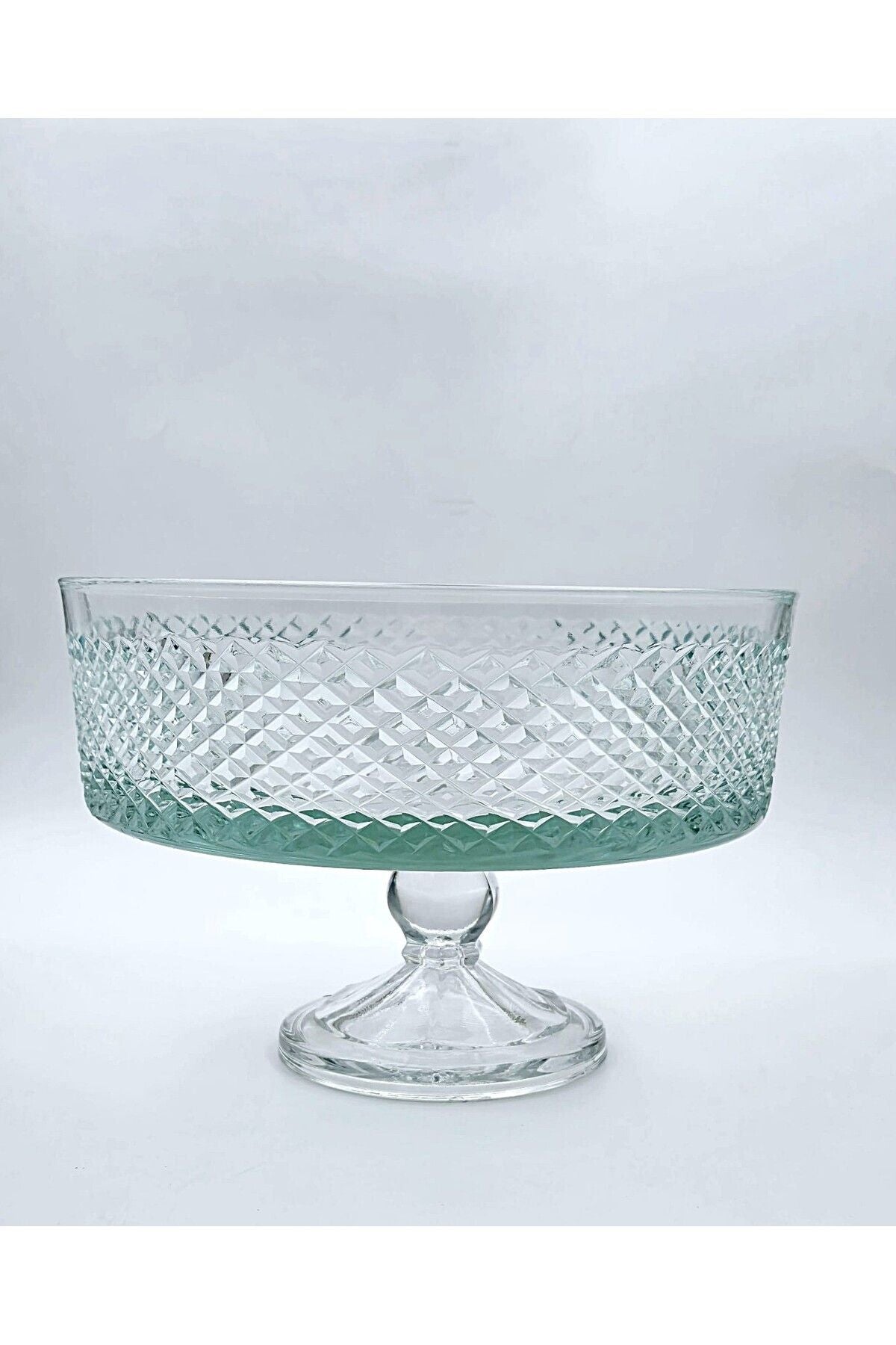 KESME KRİSTAL EL İŞÇİLİĞİ AYAKLI 25 CM KASE KARİZMA Ürün ikincil görseli