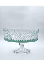 KESME KRİSTAL EL İŞÇİLİĞİ AYAKLI 25 CM KASE KARİZMA