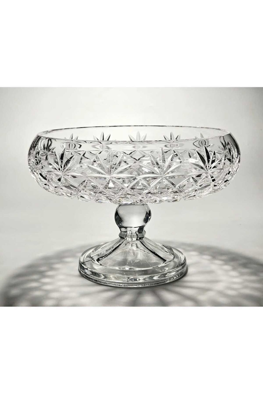 El Yapımı Kristal Palm Desenli 28 Cm Dekoratif Sunumluk Kase