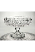 El Yapımı Kristal Palm Desenli 28 Cm Dekoratif Sunumluk Kase