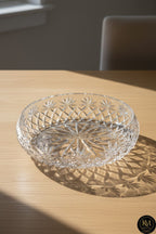 El Yapımı Kristal Palm Desenli 28 Cm Dekoratif Sunumluk Kase