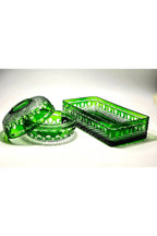 El Yapımı Kristal Baton Dekoratif Kase Sofra Dekoratif Sunum Set 2'li