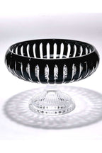 28Cm KESME KRİSTAL Vertical DEKOR EL İŞÇİLİĞİ BÜYÜK KASE /SUNUMLUK