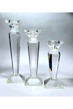 El Yapımı Kristal Lüks Mumluk Şamdan Set 3'lü