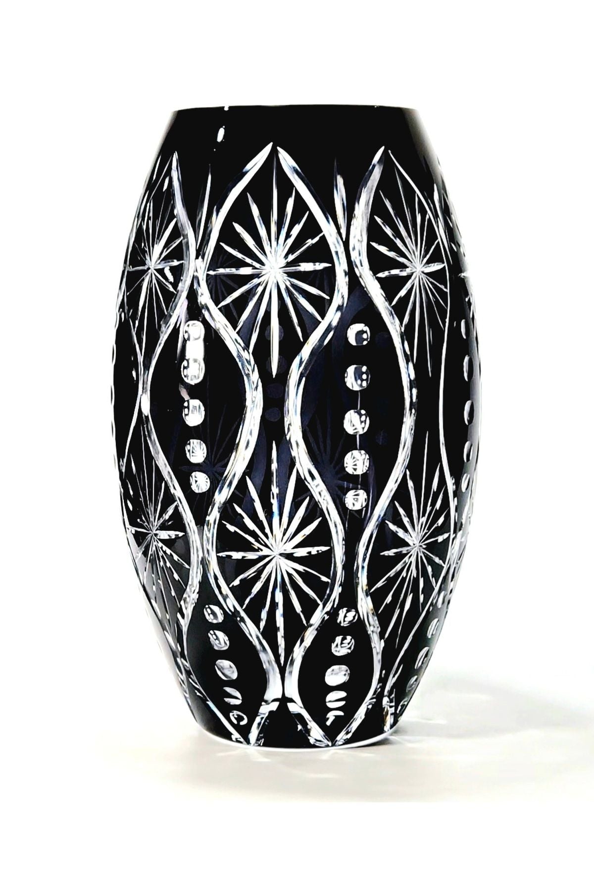 El İşçiliği Özel Tasarım Kesme Kristal Afrodit Desen Vazo