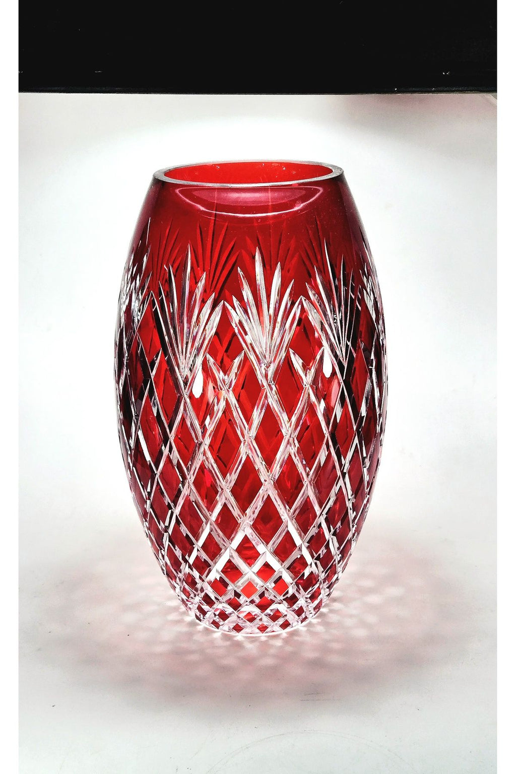 El İşliği kesme Kristal İzmirpüskül Desen Büyük Vazo