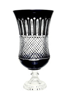 Kesme kristal Lüks Ayaklı vazo Royals Desen El İşçiliği