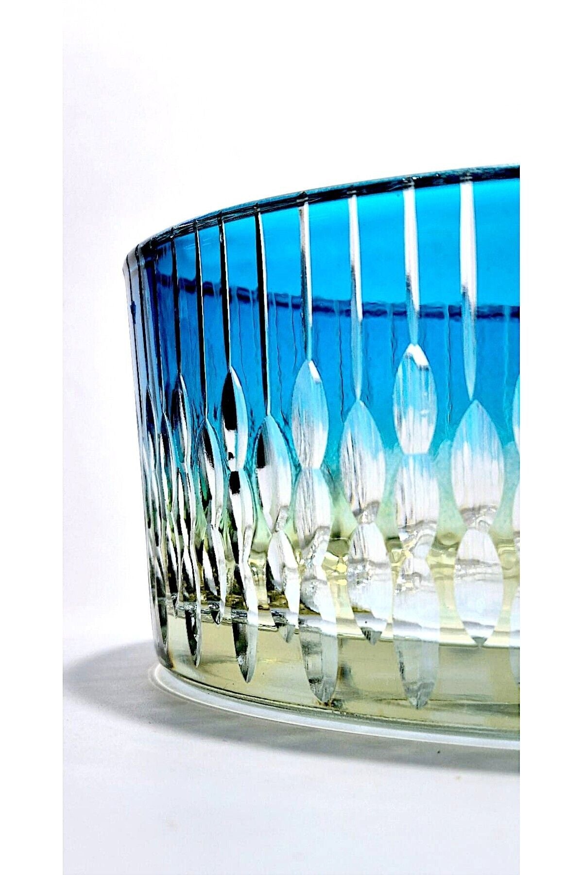 KRİSTAL KESME Damla DEKOR EL İŞÇİLİĞİ CAM KASE