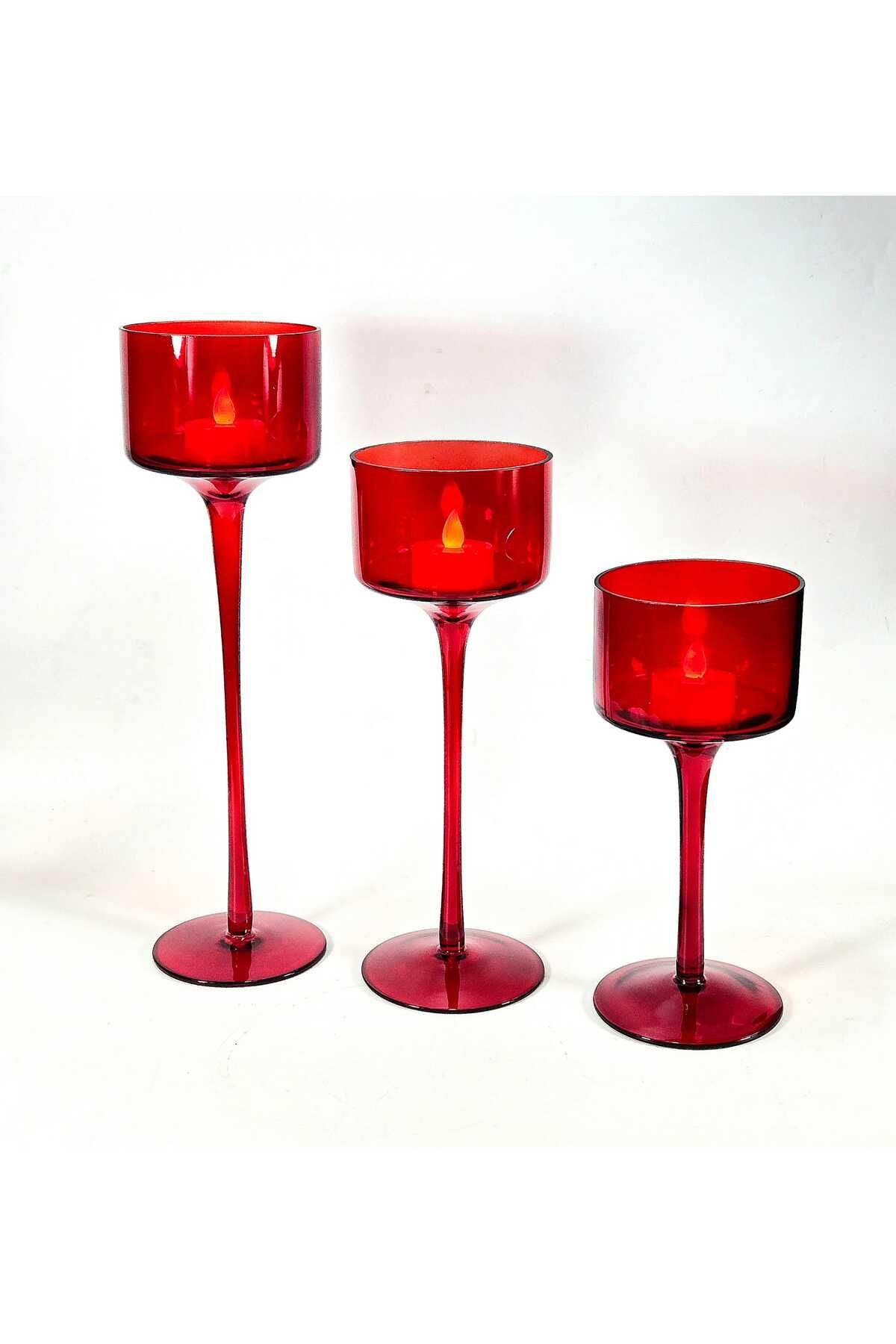 El Yapımı Kristal Dekoratif Mumluk Set 3'lü Ürün ana görseli