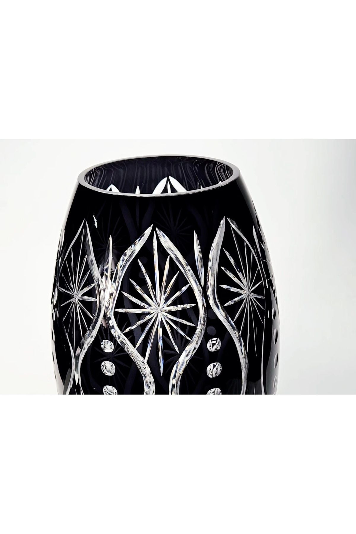 El İşçiliği Özel Tasarım Kesme Kristal Afrodit Desen Vazo