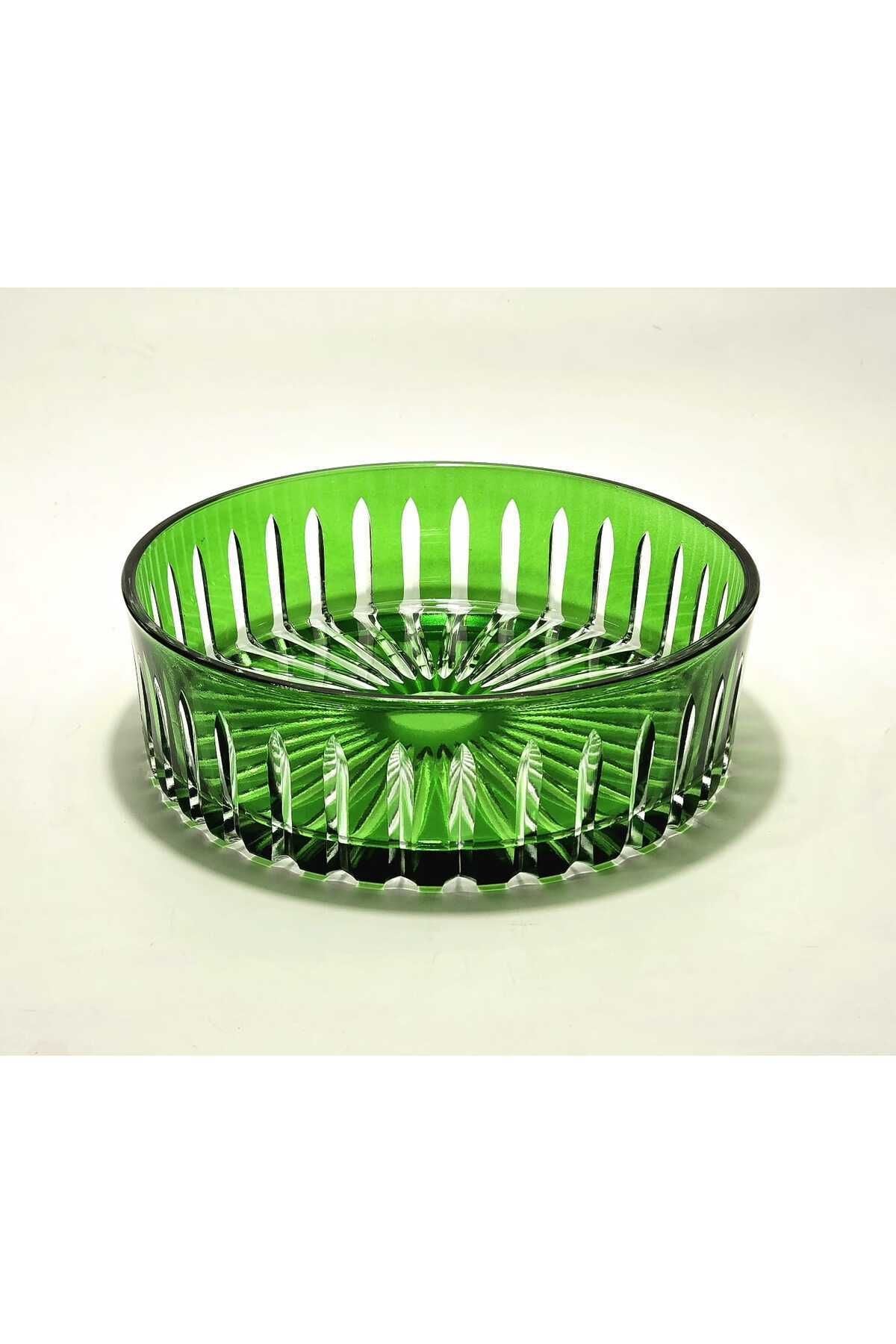 KRİSTAL KESME DEKOR SOFRA KASESİ MEYVELİK 25CM