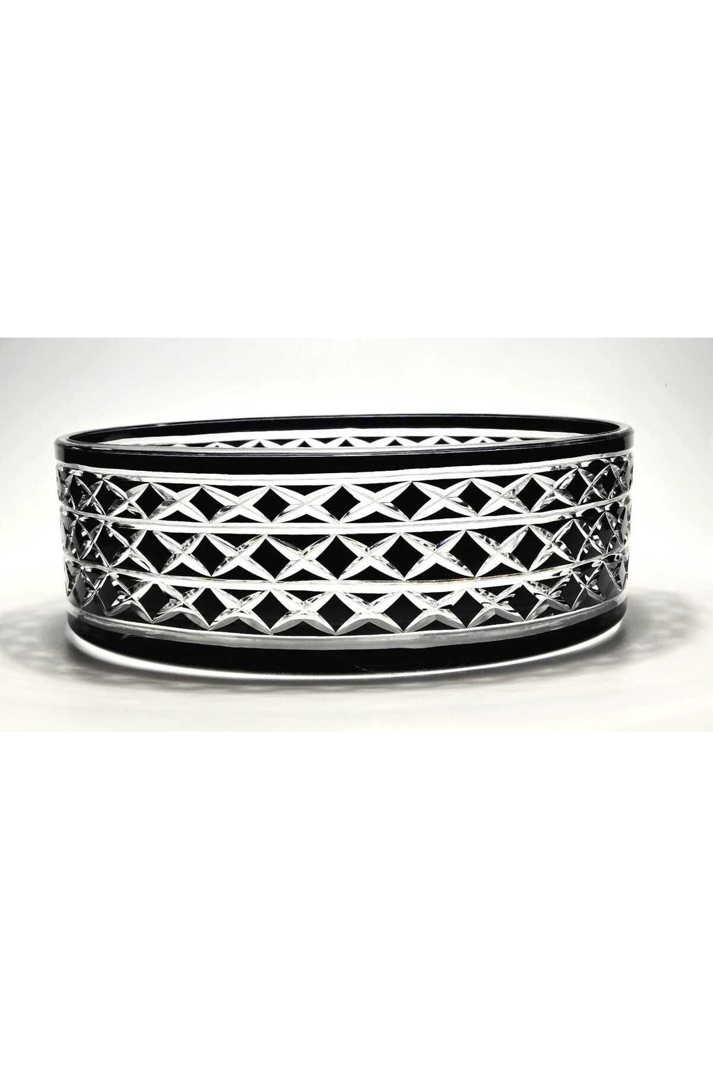 El Yapımı Kristal Bodrum Desen 28 Cm Dekoratif Sunumluk Sofra Sunum Kasesi