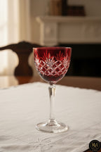 Kristal Ayaklı Püskül Desenli Lüks Kadeh