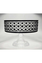 El Yapımı Kristal Bodrum Desen 28 Cm Dekoratif Sunumluk Sofra Sunum Kasesi